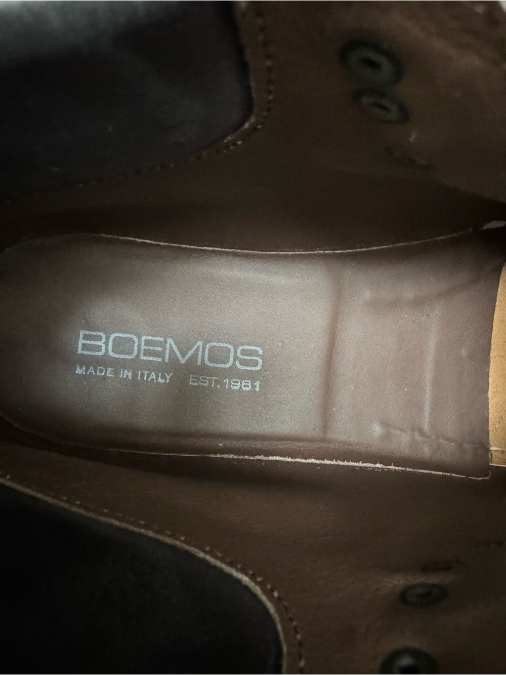 Boemos Men's Brown Leather Dress Shoes
